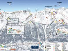Mappa delle piste Brévent/Flégère (Chamonix)