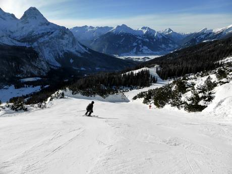 Monti del Wetterstein e Monti di Mieming: Dimensione dei comprensori sciistici – Dimensione Ehrwalder Alm - Ehrwald