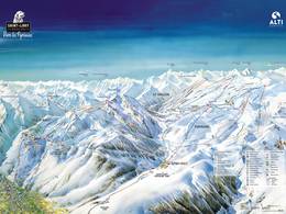 Mappa delle piste Saint-Lary-Soulan