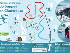 Mappa delle piste Le Sappey en Chartreuse