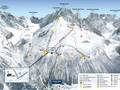 Mappa delle piste Grands Montets - Argentière (Chamonix)