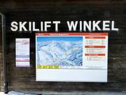 Tabellone delle piste presso la seggiovia Winkellift