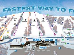 Mappa delle piste Alpine Valley Resort - Elkhorn