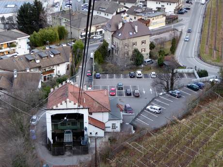 Merano e Dintorni (Meraner Land): Accesso nei comprensori sciistici e parcheggio – Accesso, parcheggi Monte San Vigilio - Lana