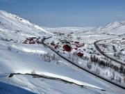 Vista sulle sistemazioni a Riksgränsen