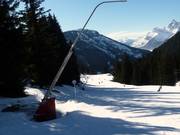 Innevamento con lance nel comprensorio sciistico