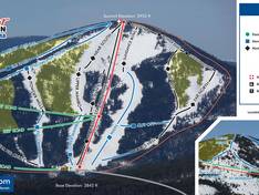 Mappa delle piste Turner Mountain