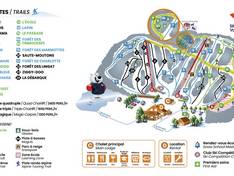Mappa delle piste Vallée Bleue