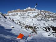 Lancia da neve ad Arabba