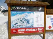 Mappa delle piste presso la stazione a valle Štrbské Pleso