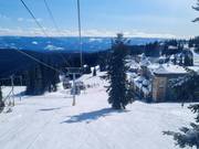 Con la cabinovia sulla montagna