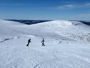 Ampie piste partono dalla vetta