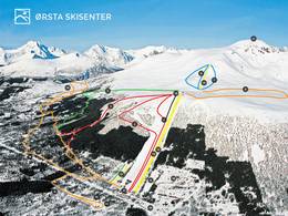 Mappa delle piste Ørsta Skisenter