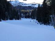 Pista facile vicino a valle presso la seggiovia St. Leonhardlift