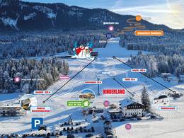 Mappa delle piste Schneeberglifte - Mitterland (Thiersee)