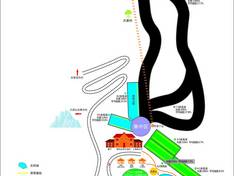 Mappa delle piste Jiudingshan Taiziling