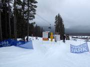 Il facile Elbow Terrain Park è ideale per tutta la famiglia.