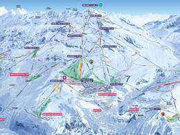 Mappa delle piste Alpe d'Huez