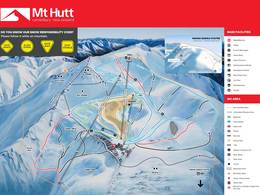 Mappa delle piste Mt. Hutt