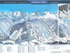 Mappa delle piste Kranjska Gora