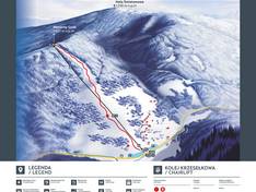 Mappa delle piste Mosorny Groń - Zawoja