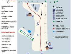 Mappa delle piste Bukovnik