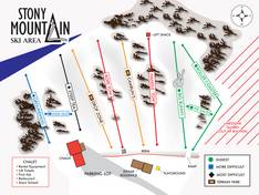 Mappa delle piste Stony Mountain