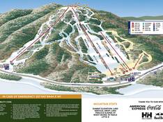 Mappa delle piste Pleasant Mountain