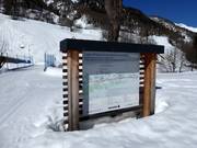 Mappa delle piste da fondo nella Lötschental