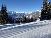 Pista panoramica da fondo al Kristberg