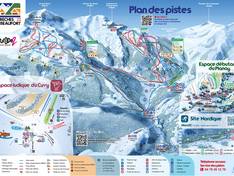 Mappa delle piste Arêches (Beaufort)