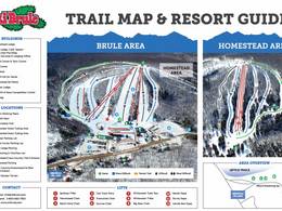 Mappa delle piste Ski Brule