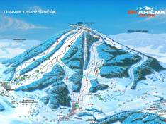 Mappa delle piste Tanvaldský Špičák