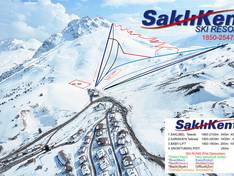 Mappa delle piste Saklikent