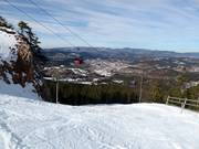 Tratto ripido nella parte superiore presso la cabinovia