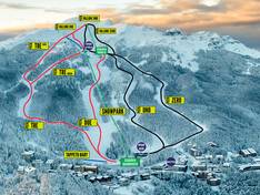 Mappa delle piste Cerreto Laghi