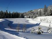 Grande bacino di innevamento presso la seggiovia Halsegglift