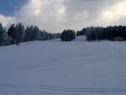 Vista sulla discesa Plancerts dalla stazione a valle