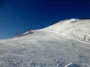 Pista nera Grubengrat che passa sotto la seggiovia Grubenkopfbahn
