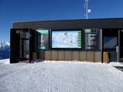 Servizi igienici di prima classe perfettamente curati alla stazione a monte Ganzer X-press