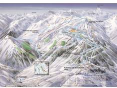 Mappa delle piste Ax 3 Domaines - Ax-les-Thermes