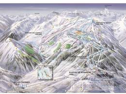 Mappa delle piste Ax 3 Domaines - Ax-les-Thermes