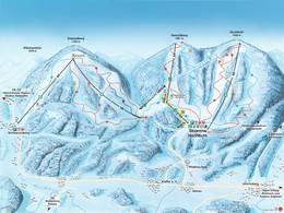 Mappa delle piste Hochficht