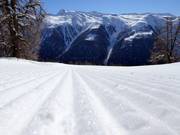 Discesa perfettamente preparata a Bellwald