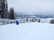 Pista pratica con tappeto alla stazione a monte