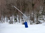 Innevamento con cannoni al Mont-Sainte-Anne