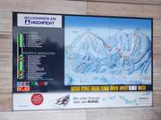 Mappa delle piste con informazioni aggiornate presso la stazione a valle della Skiarena Hochficht
