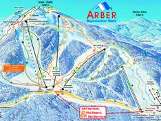Mappa delle piste Arber