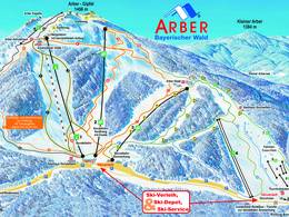 Mappa delle piste Arber