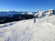 Partenza della discesa Sunshine Coast al Goat's Eye Mountain